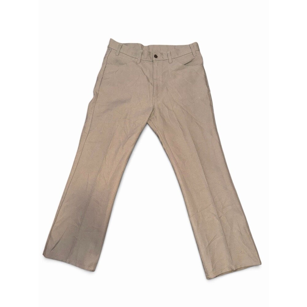 Levi's Men's Beige 36 Regular Fit Straight Leg Cotton Twill Flat Front Pants